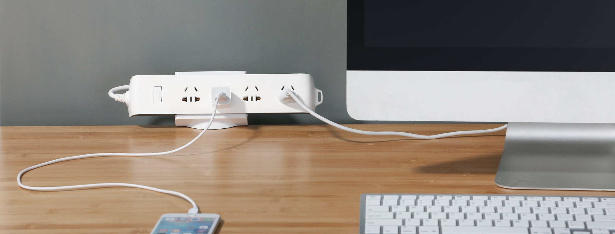 Tidy up power strips, cords, and more with this under-desk cable organizer:  $18 ( low)