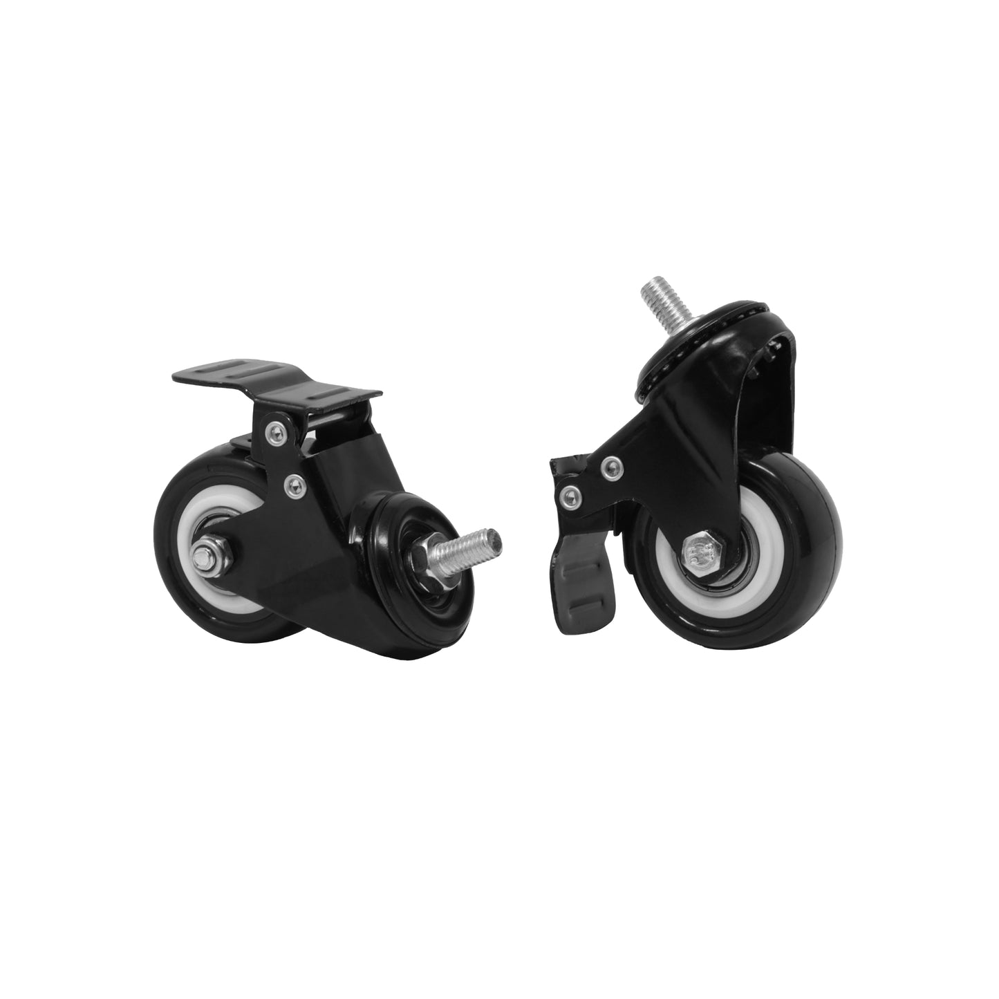 2" Lockable Caster Wheels - Set of 4 - Black